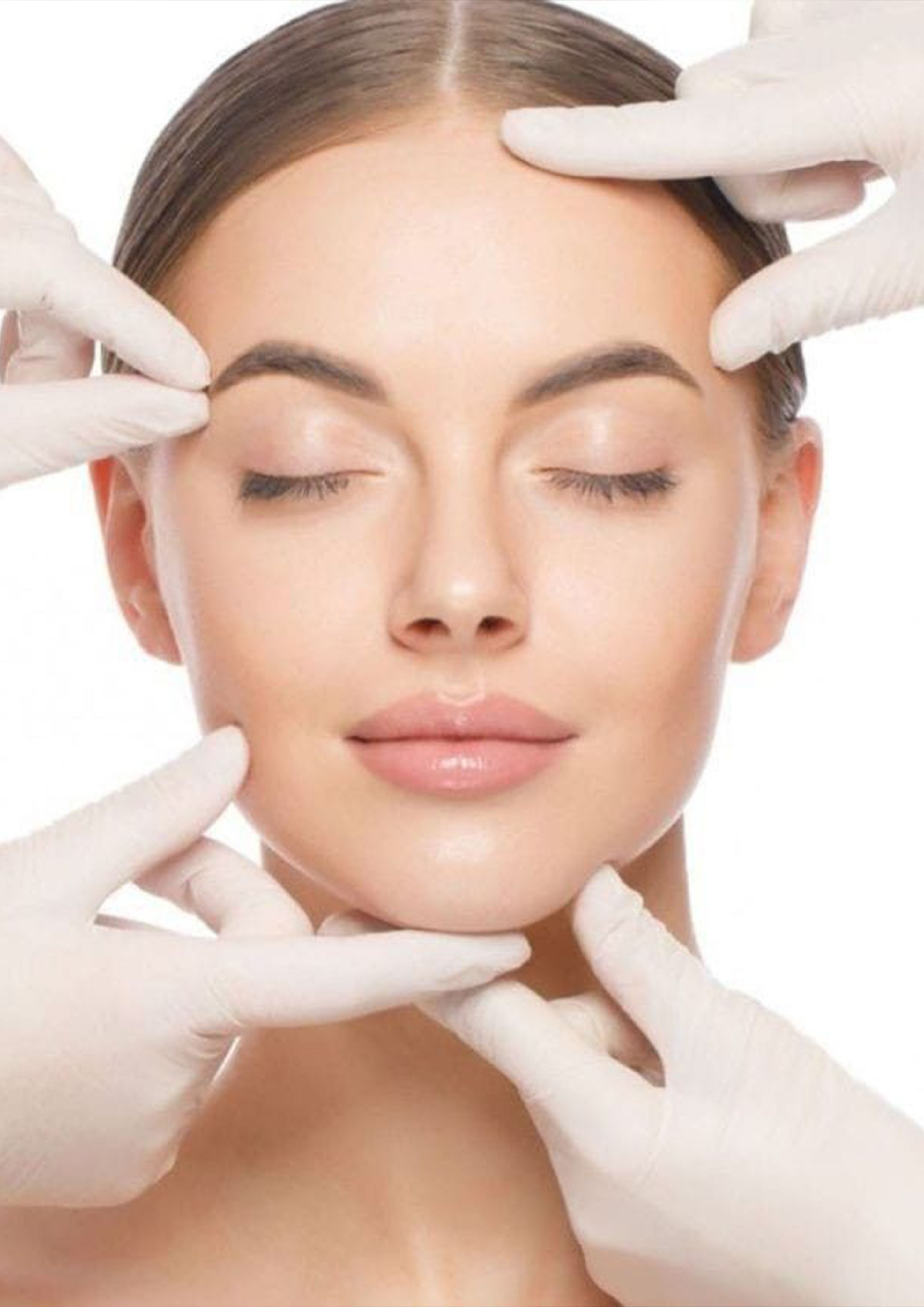 Makeup application practice session