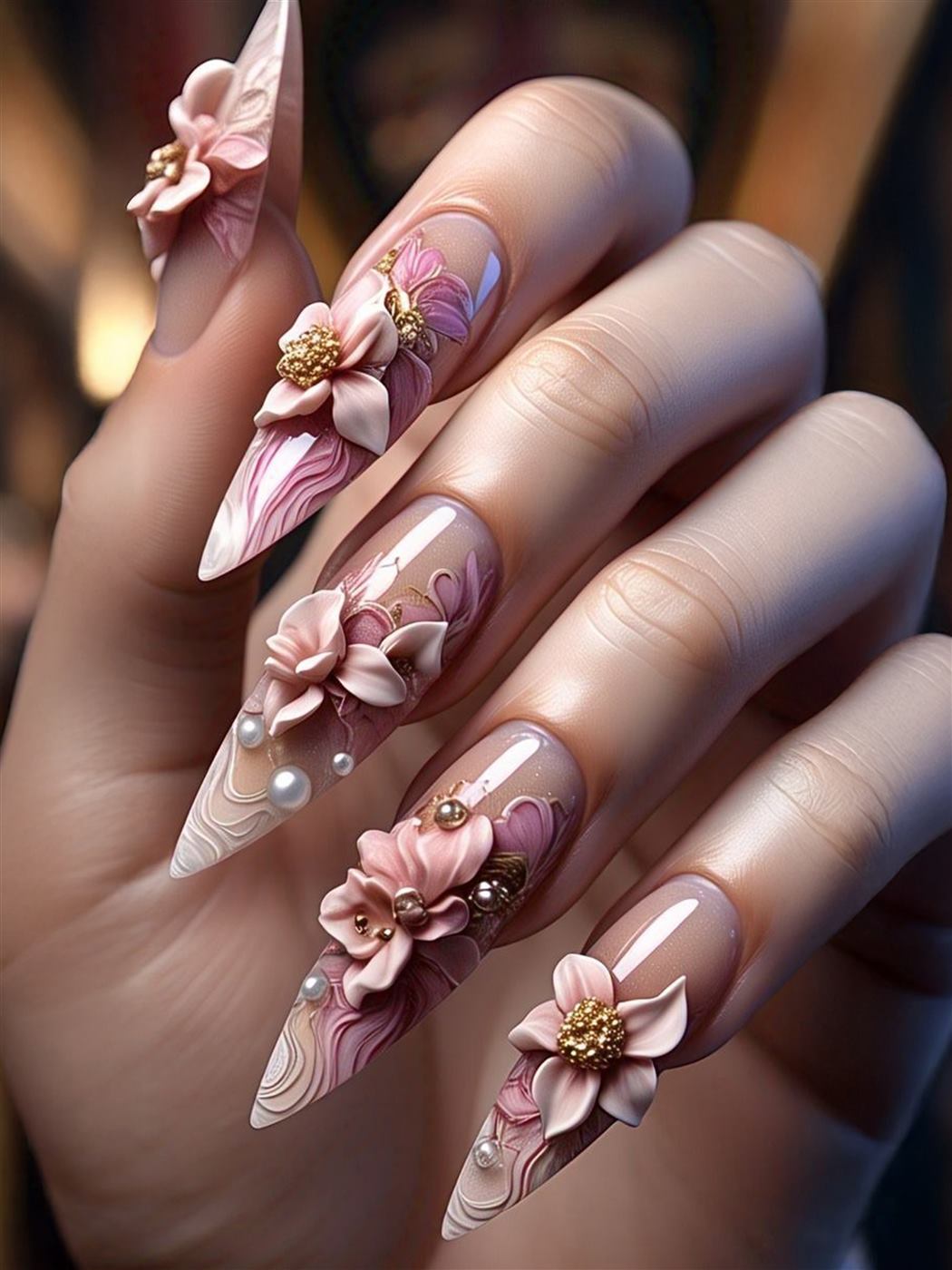 Nail technician practical session